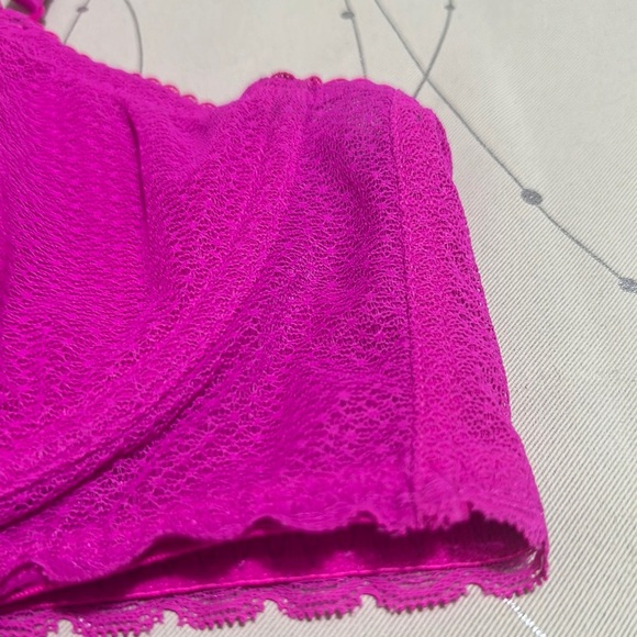 Auden Pink Wireless Bralette with Scalloped Trim - Picture 3 of 7